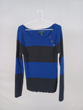 Ralph Lauren Sweater L Blue and Black