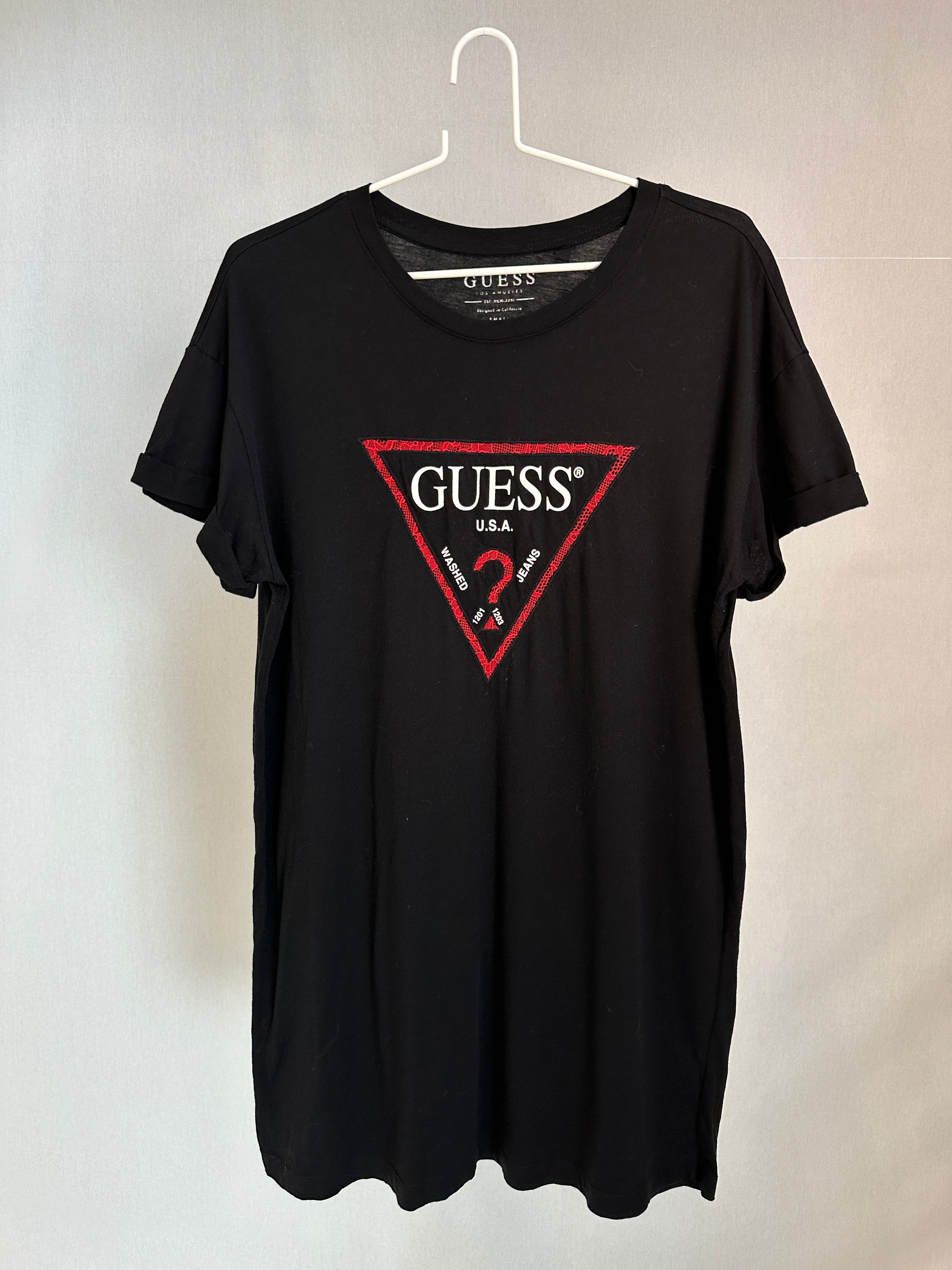 Guess long T-Shirt S Black