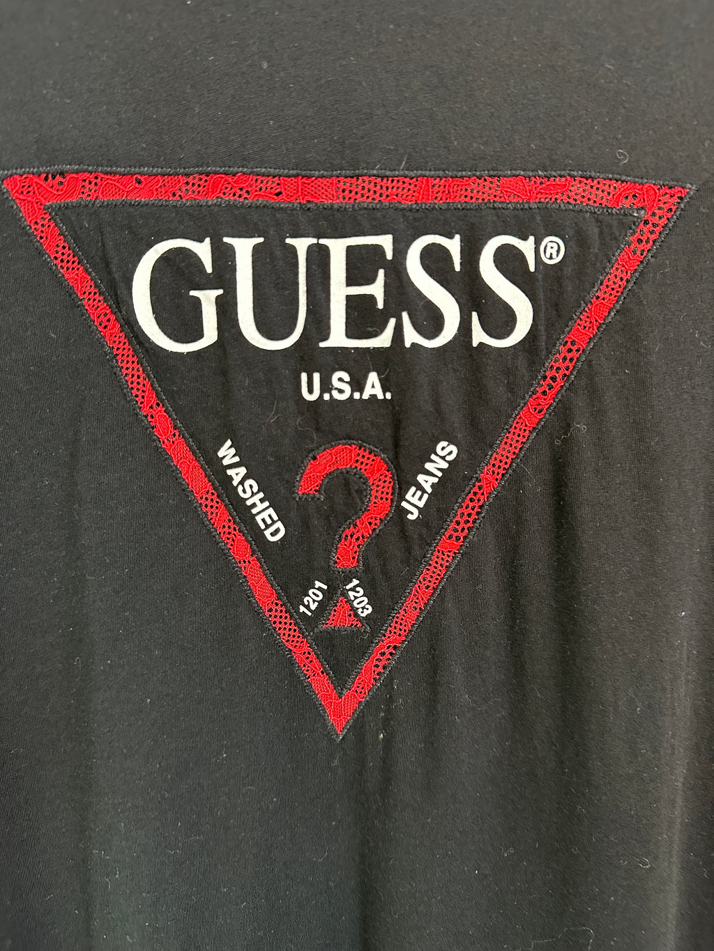 Guess long T-Shirt S Black