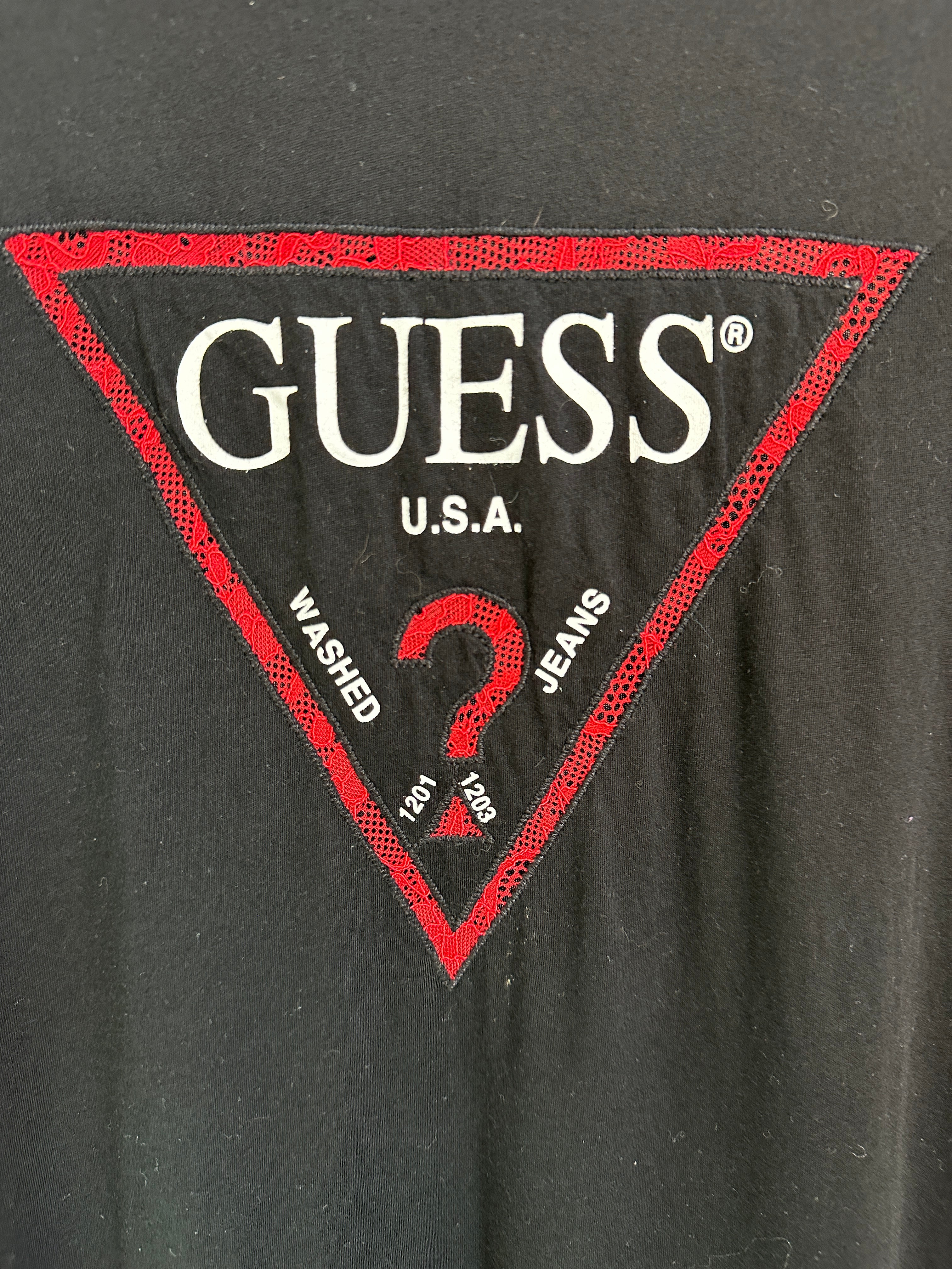 Guess long T-Shirt S Black