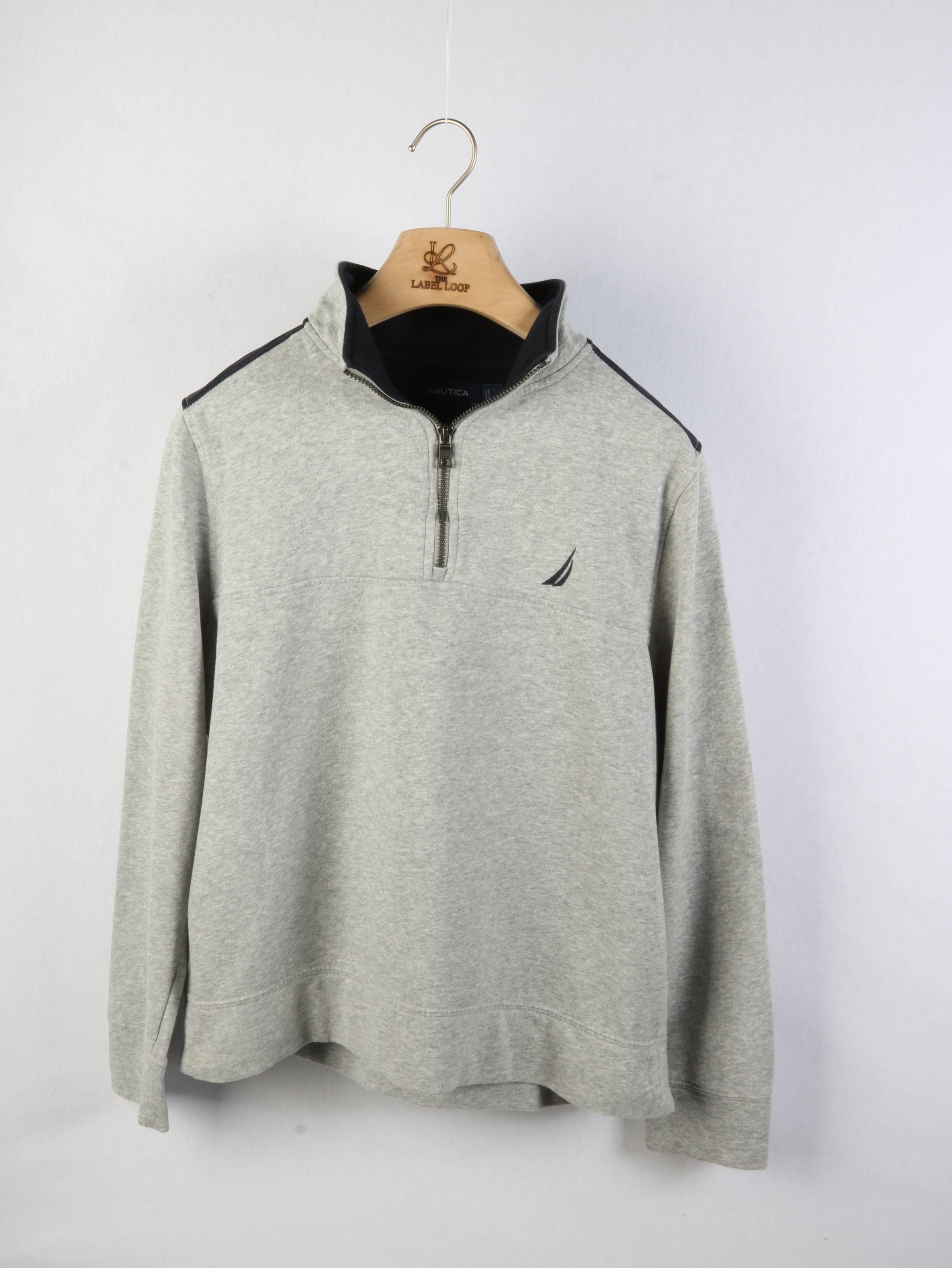 Nautica Sweater M Grey – The Label Loop