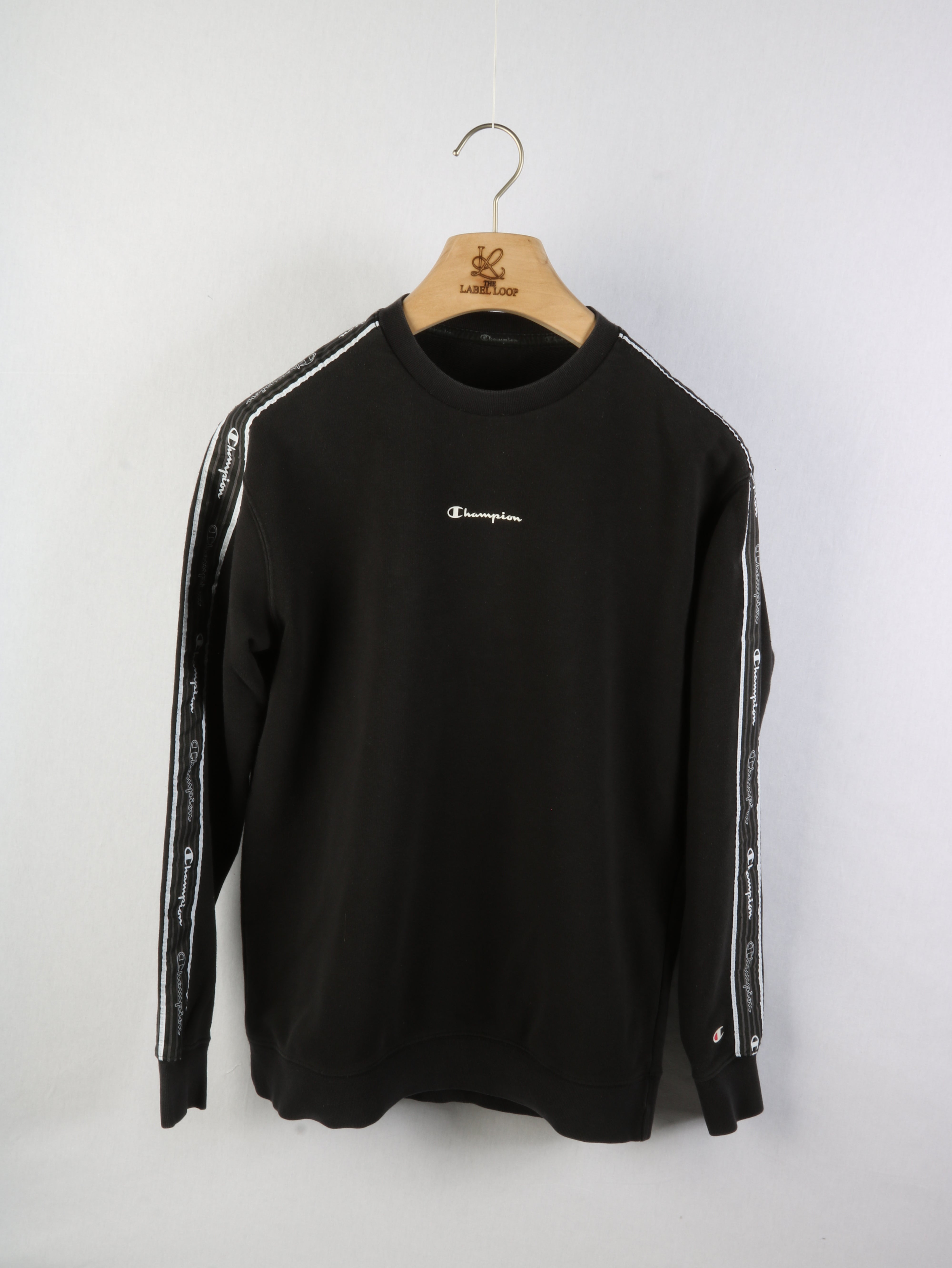 Champion Sweater M Black – The Label Loop